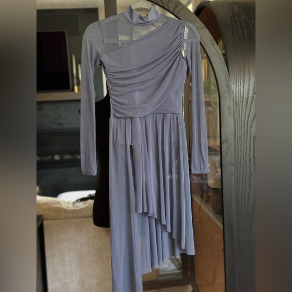 WEISSMAN Periwinkle Dance Recital Dress Flowy and Very Elegant Adult Small - Picture 3 of 6